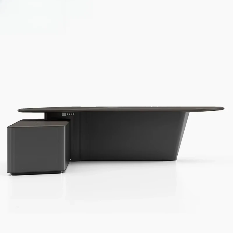 Office Tech Management - L-образная форма с ящиком, белая роскошная
