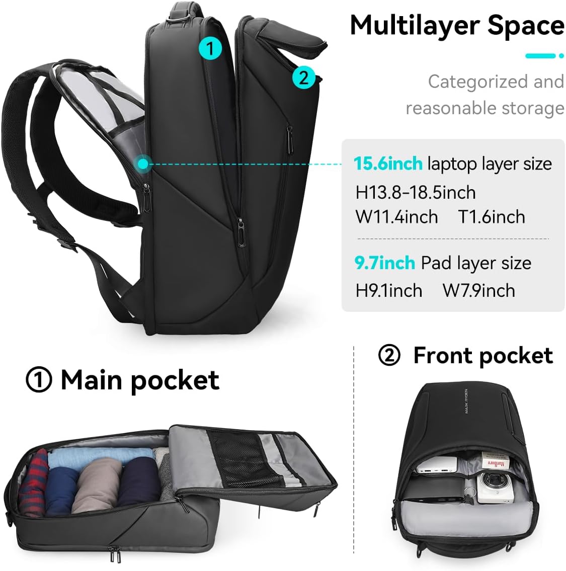 Деловой рюкзак для мужчин, рюк – обзор и цена Office Tech Backpack